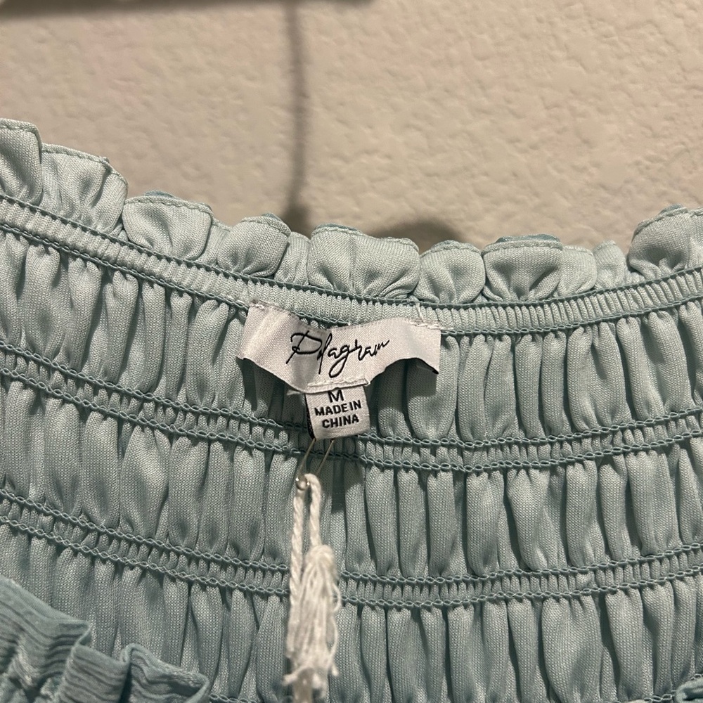 Polagram Light Blue Smocked Dress - Picture 3 of 4